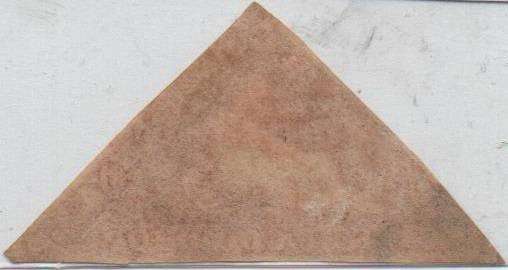 1858 COGH pale rose 1d Perkins Bacon Triangle (SACC 5a) in VFU-condition