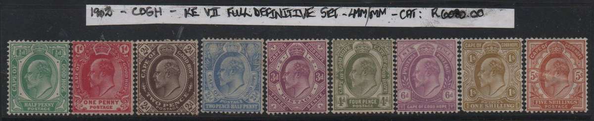 1902 COGH KE VII Definitive full set in LMM/MM-condition