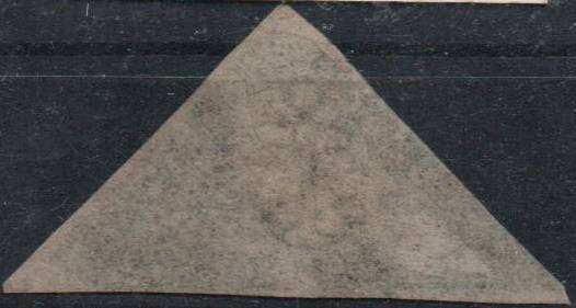 1855 COGH very scarce slate purple 6d Perkins Bacon Triangle  in VFU-condition