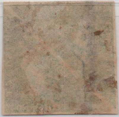 1858 COGH scarce yellow-green 1s Perkins Bacon Triangle-pair in used-condition