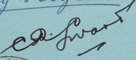 SWA write-up on CR Swart commemorative including scarce signed photo and FDC