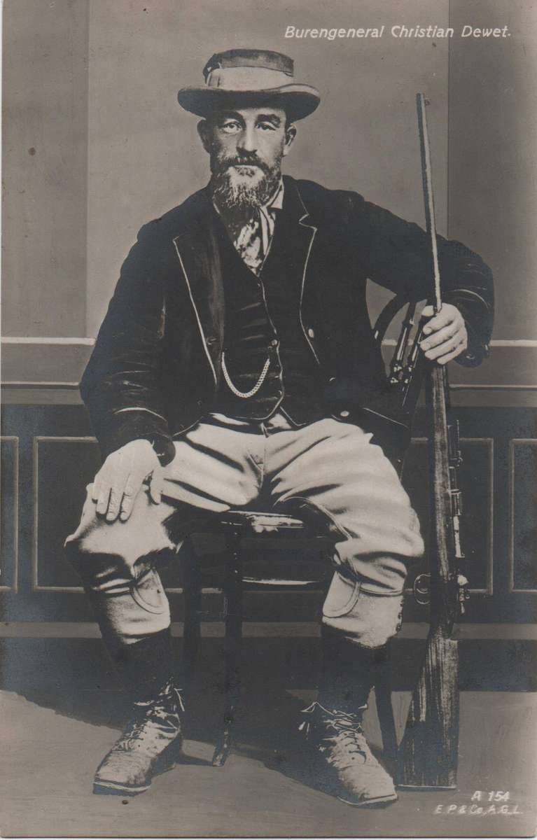 Circa 1900 ABW - Unused Austrian postcard featuring Genl Christiaan De Wet