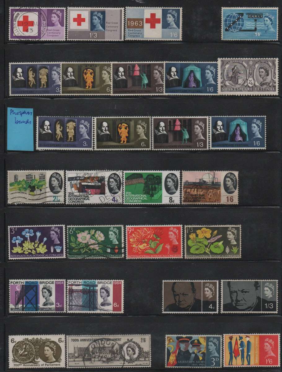 1963-65 - QEII Selection of sets/issues in MNH/MM/VFU-condition