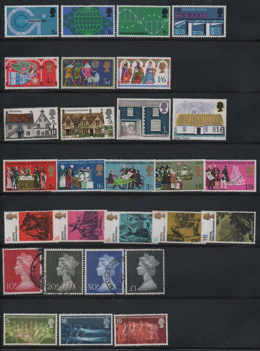 1969-70 - QEII Selection of sets/issues in MNH/MM/VFU-condition