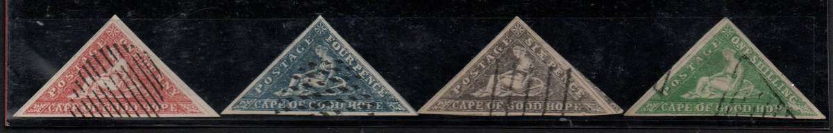 Group of four COGH Triangle forgeries - Great for the specialist for research purposes