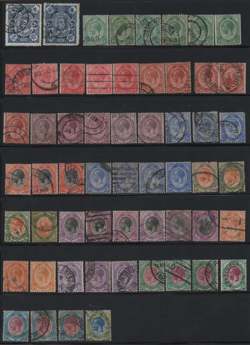 1910-26 Union Selection of KGV definitives in VFU-condition