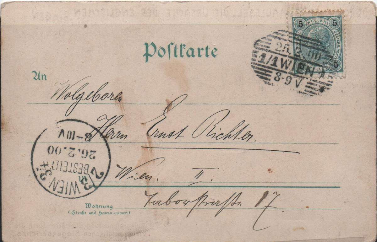 1900 Anglo Boer War - Austrian humorous postcard in VFU-condition