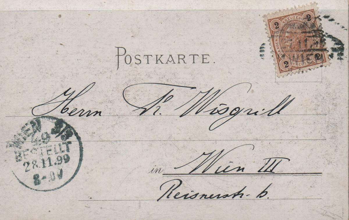 1899 Anglo Boer War - Austrian humorous postcard in VFU-condition
