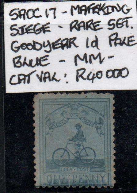 Scarce Mafeking Siege Sgt Goodyear in MM-condition