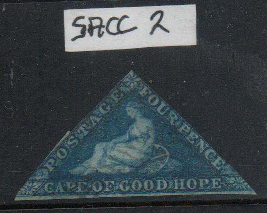 Scarce 1853 COGH Perkins Bacon 4d Triangle in used condition