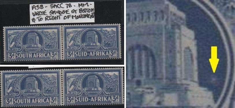 1938 Union Commemorative Issue 3d pair with variety in MM-condition