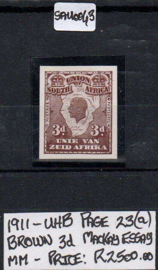 1911 Union Mackay Essay - 3d Brown in MM-condition