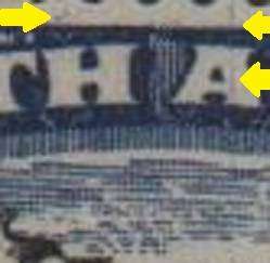 1950 Union Hyphenated & Screened Printing 1s pair with variety in MNH-condition