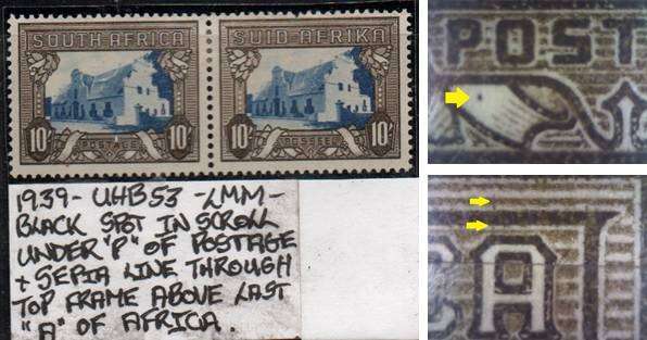 1939 Hyphenated Definitive 10s-pair with varieties in LMM-condition