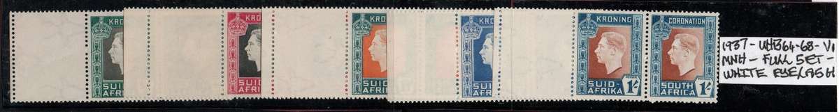 1937 KGVI Coronation full set with listed variety in MNH-condition