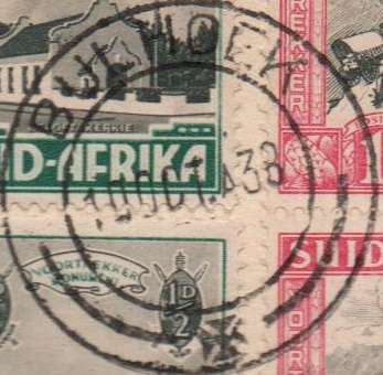 Union Voortrekker  bundle of 10 covers with various cancels (some scarce) in used-condition