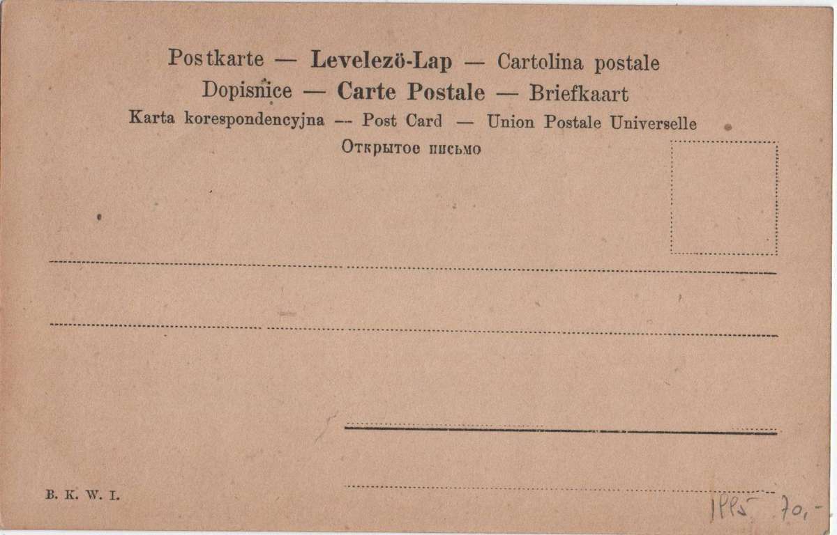 Circa 1900 ABW - Unused German postcard featuring Pres Paul Kruger