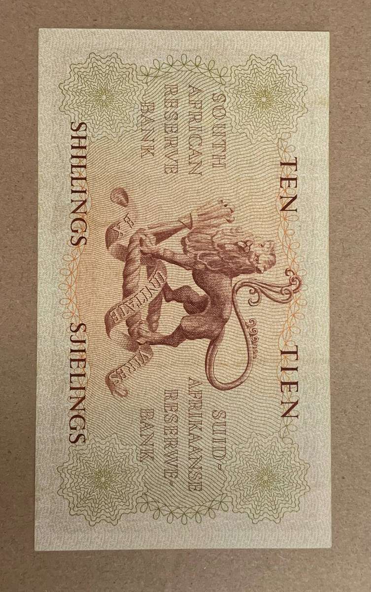 MH de Kock 1958 Ten Shillings Excellent condition