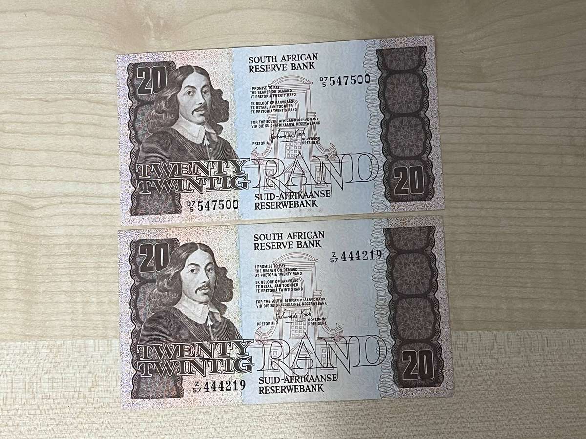 GPC DE KOCK Twenty rand notes