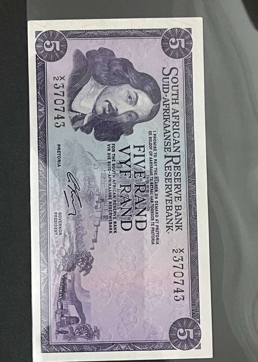 G Rissik x2 replacement five rand. Very Rare bargain