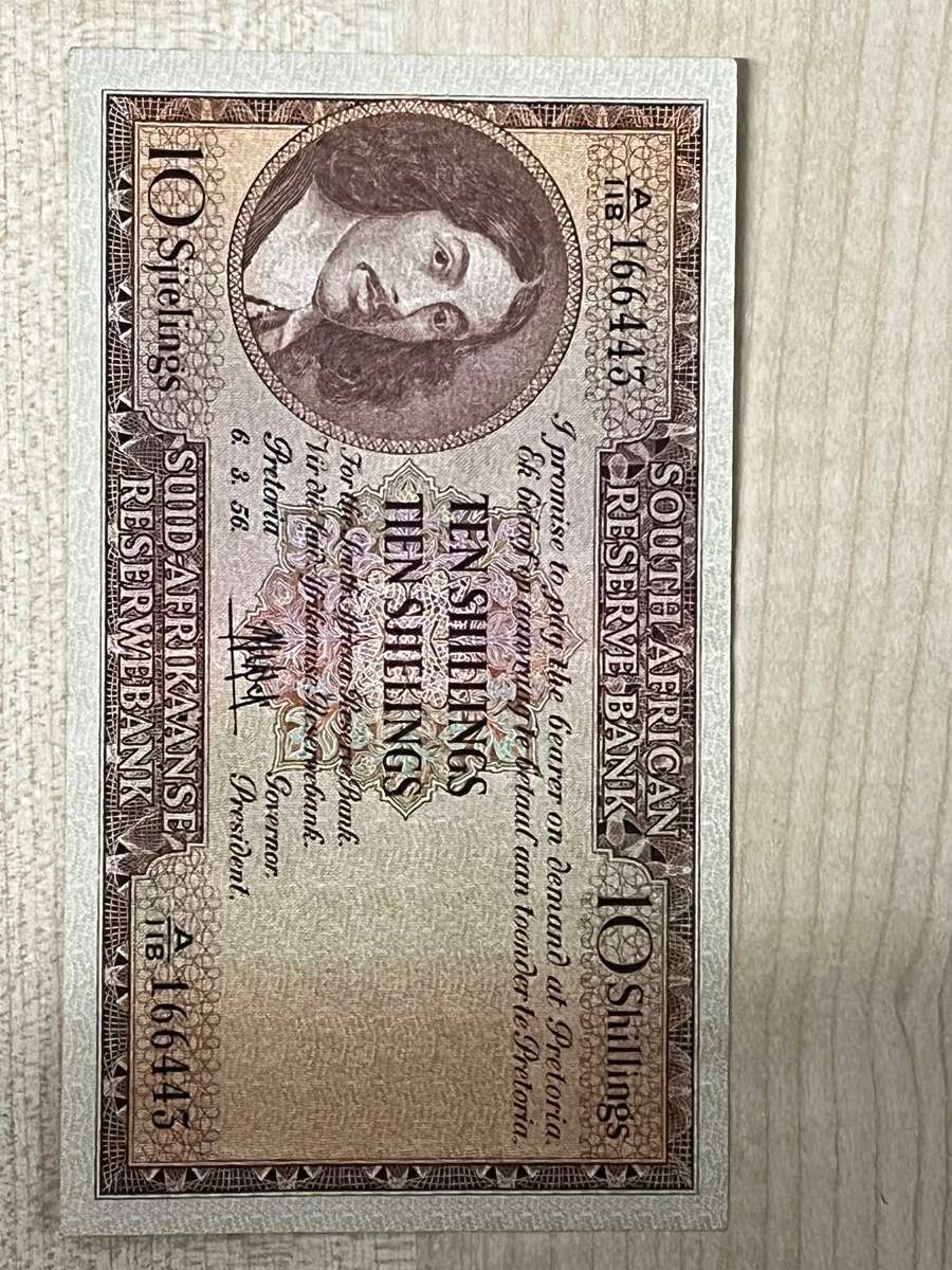 1956 Ten shillings