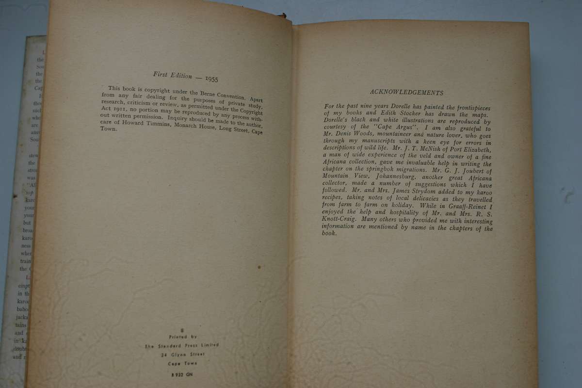 Karoo - Lawrence Green - First Edition 1955