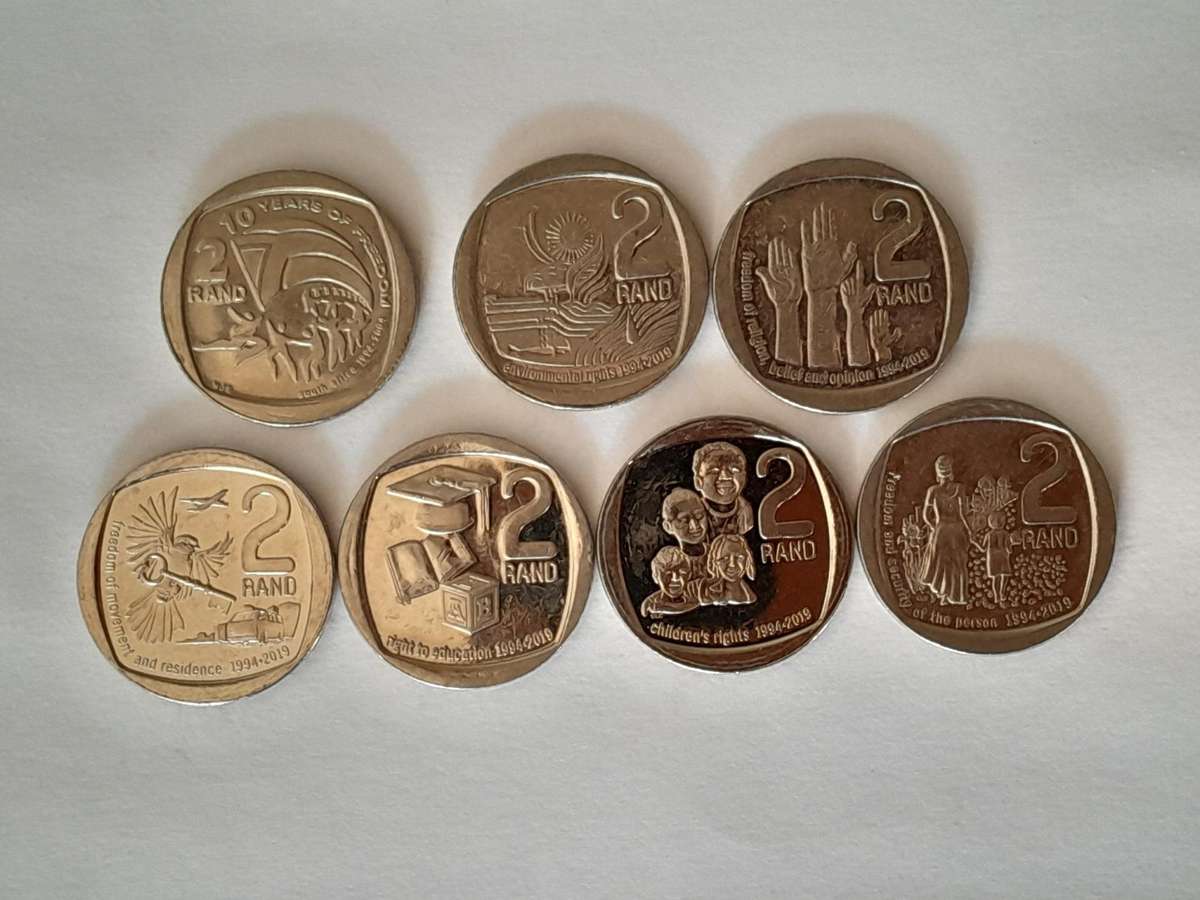 Commemorative Coins - R2 - 7 Coins as per Photos