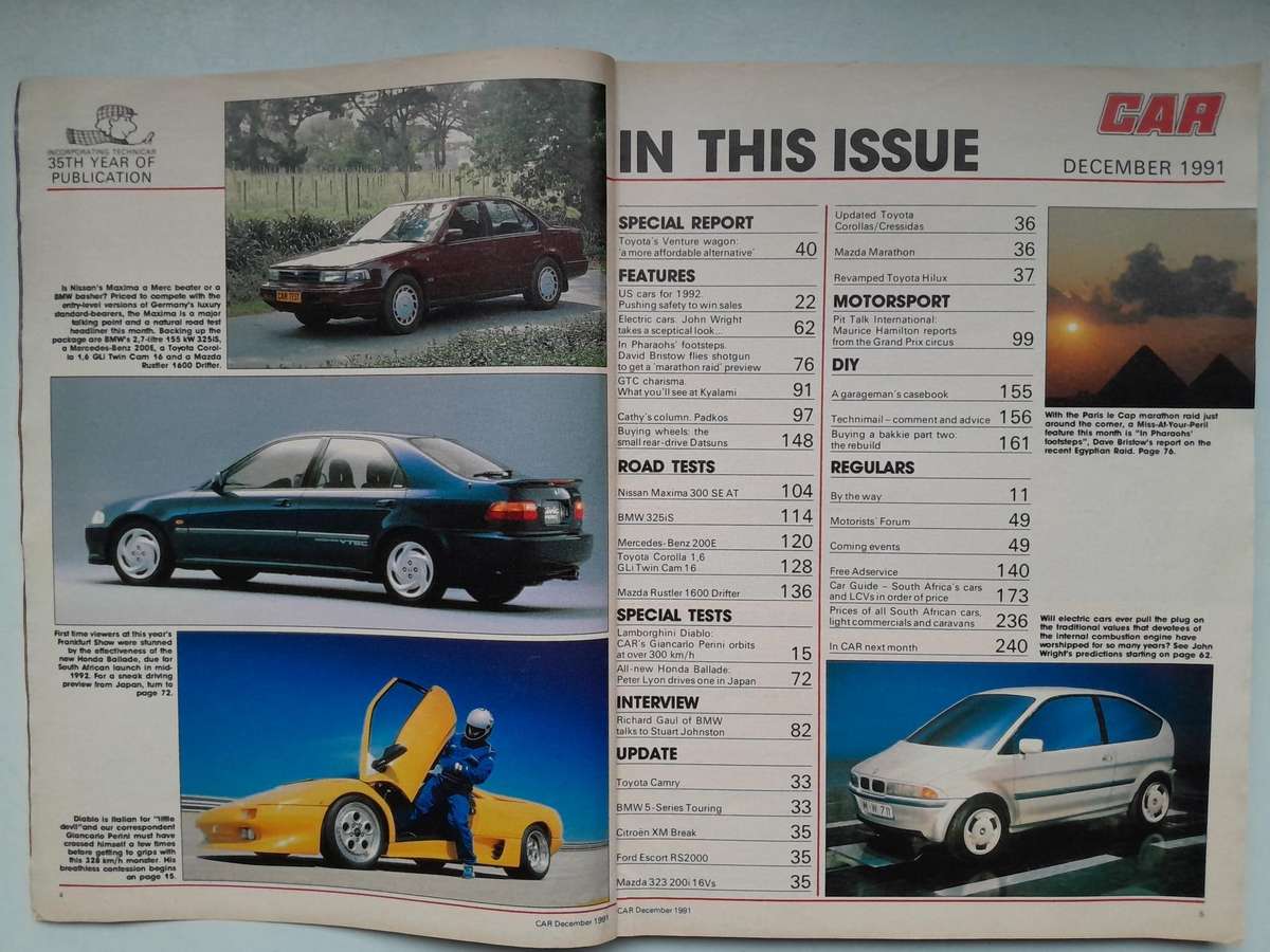 CAR Magazine - December 1991 and June 1992.