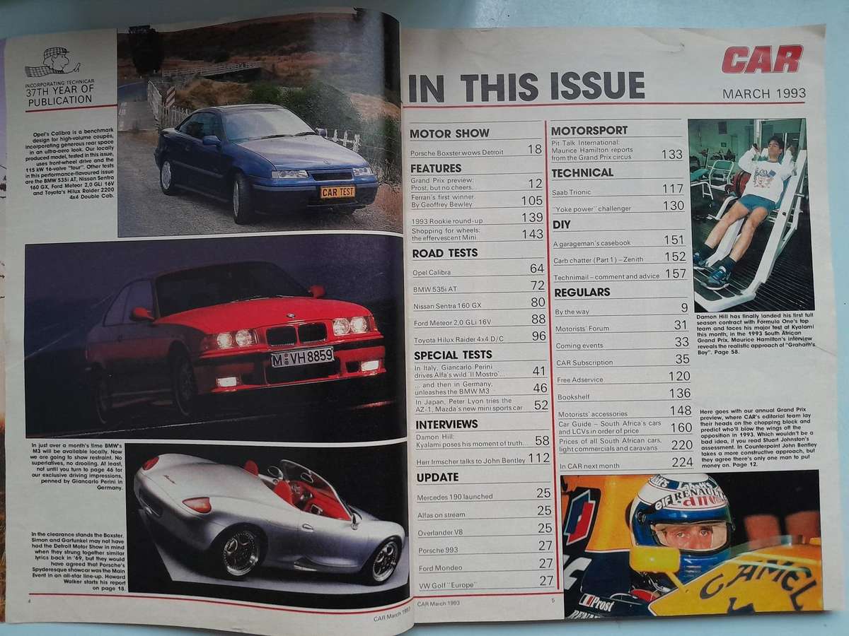 CAR Magazine - January 1993 and March 1993.