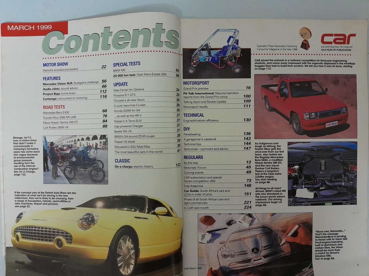 CAR MAGAZINE - March 1999.