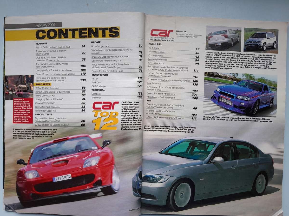 CAR MAGAZINE - February 2006 and March 2006.