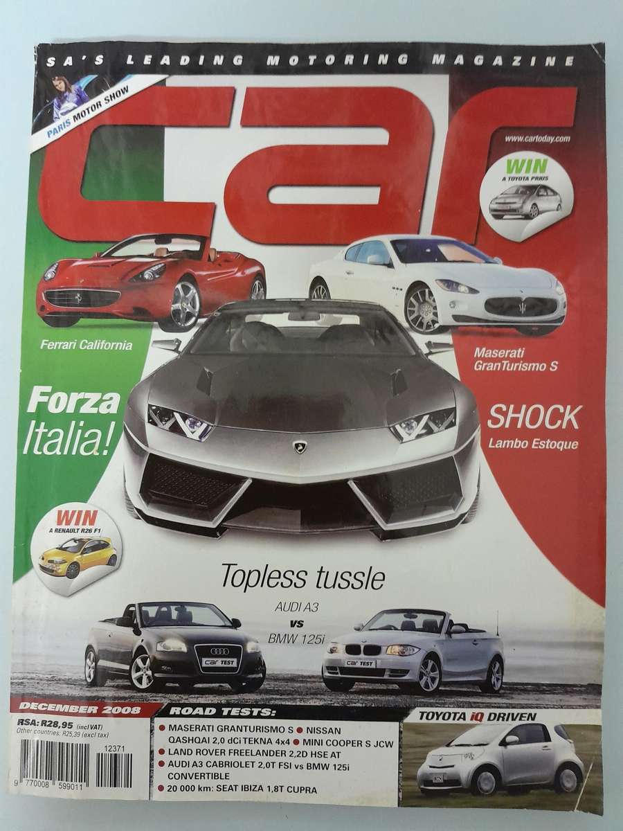 CAR MAGAZINE - November 2008 and December 2008.