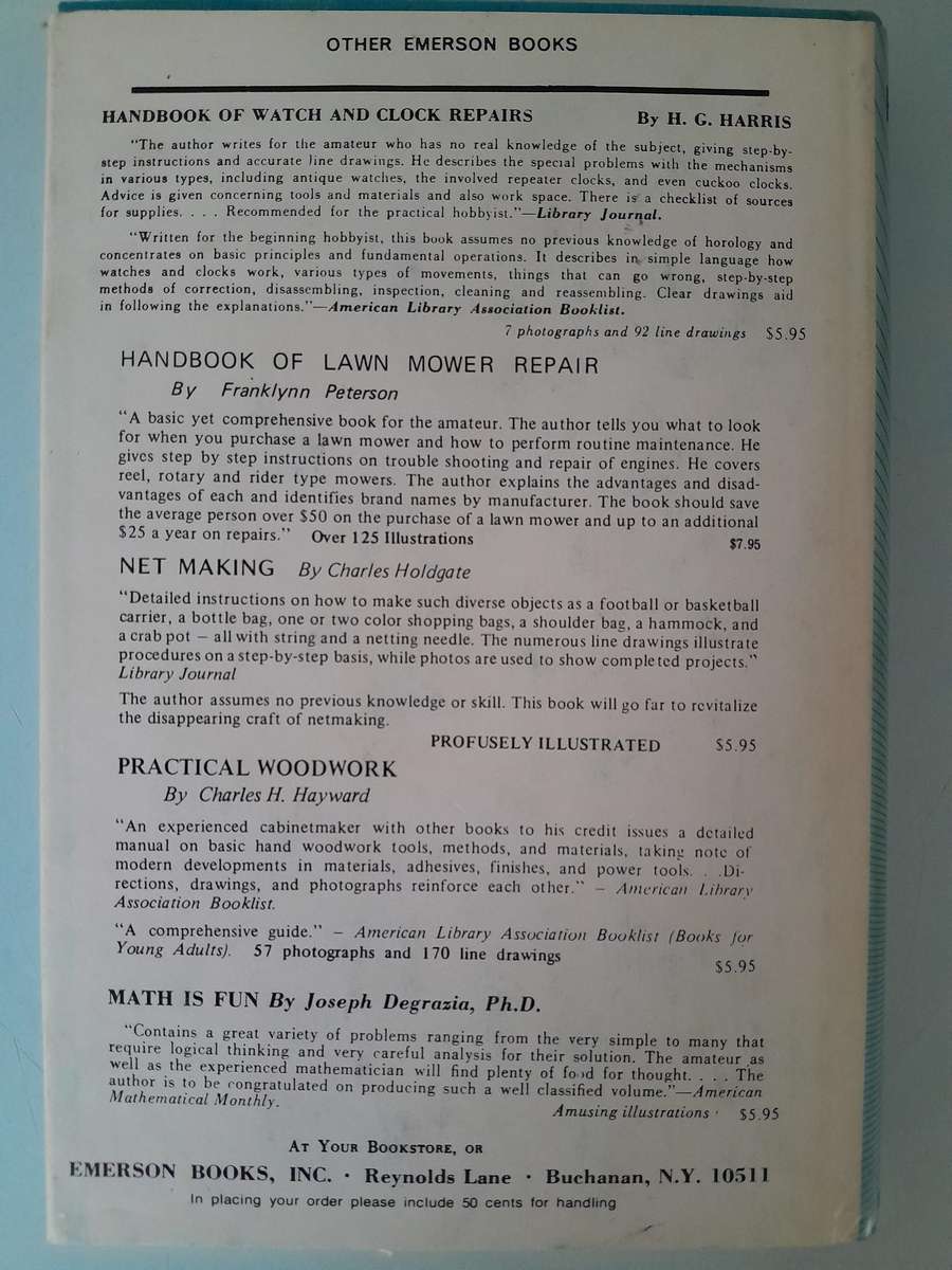 Advanced Watch and Clock Repair - H.G. Harris