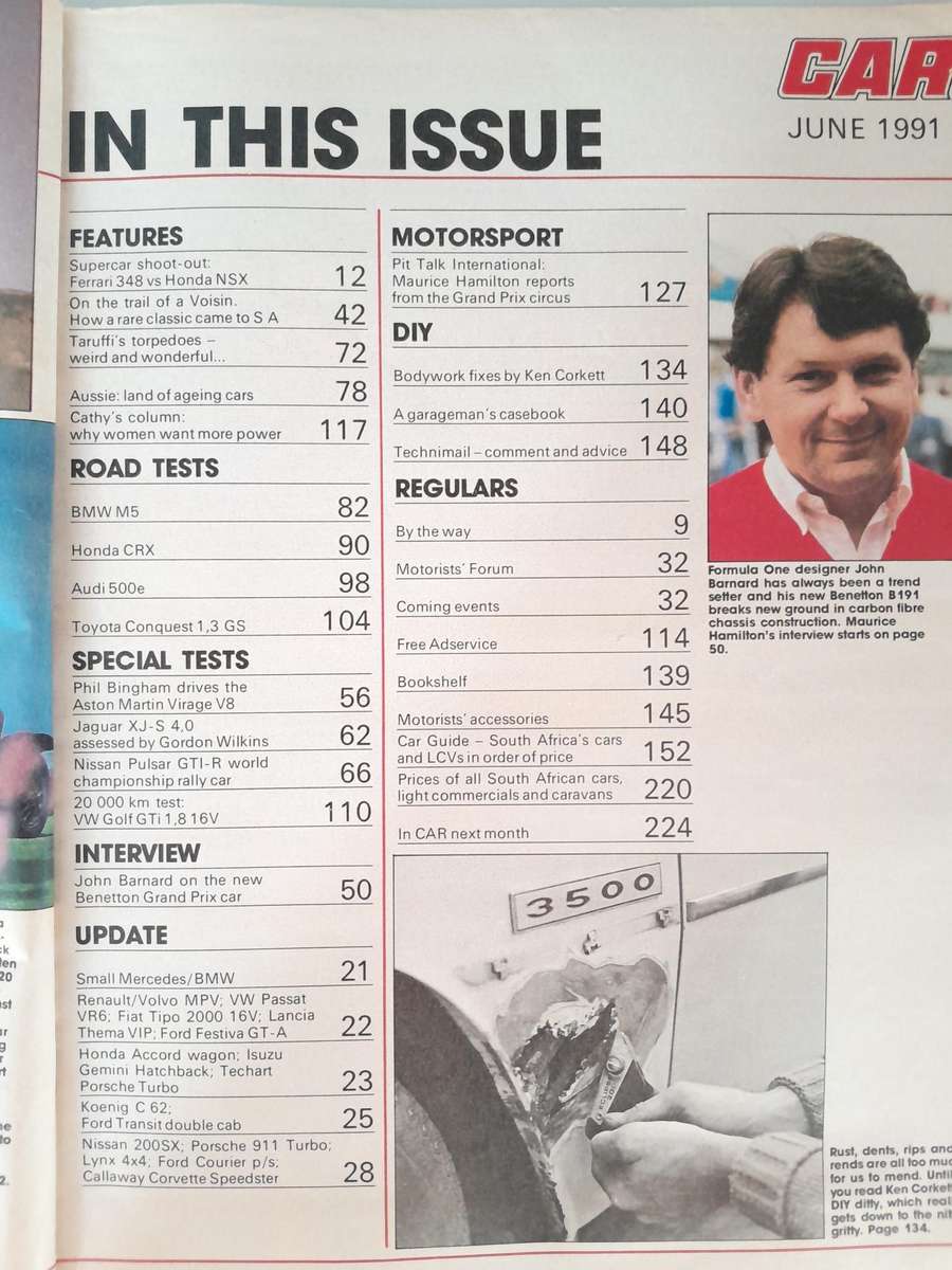 CAR MAGAZINE - February 1991 and June 1991.