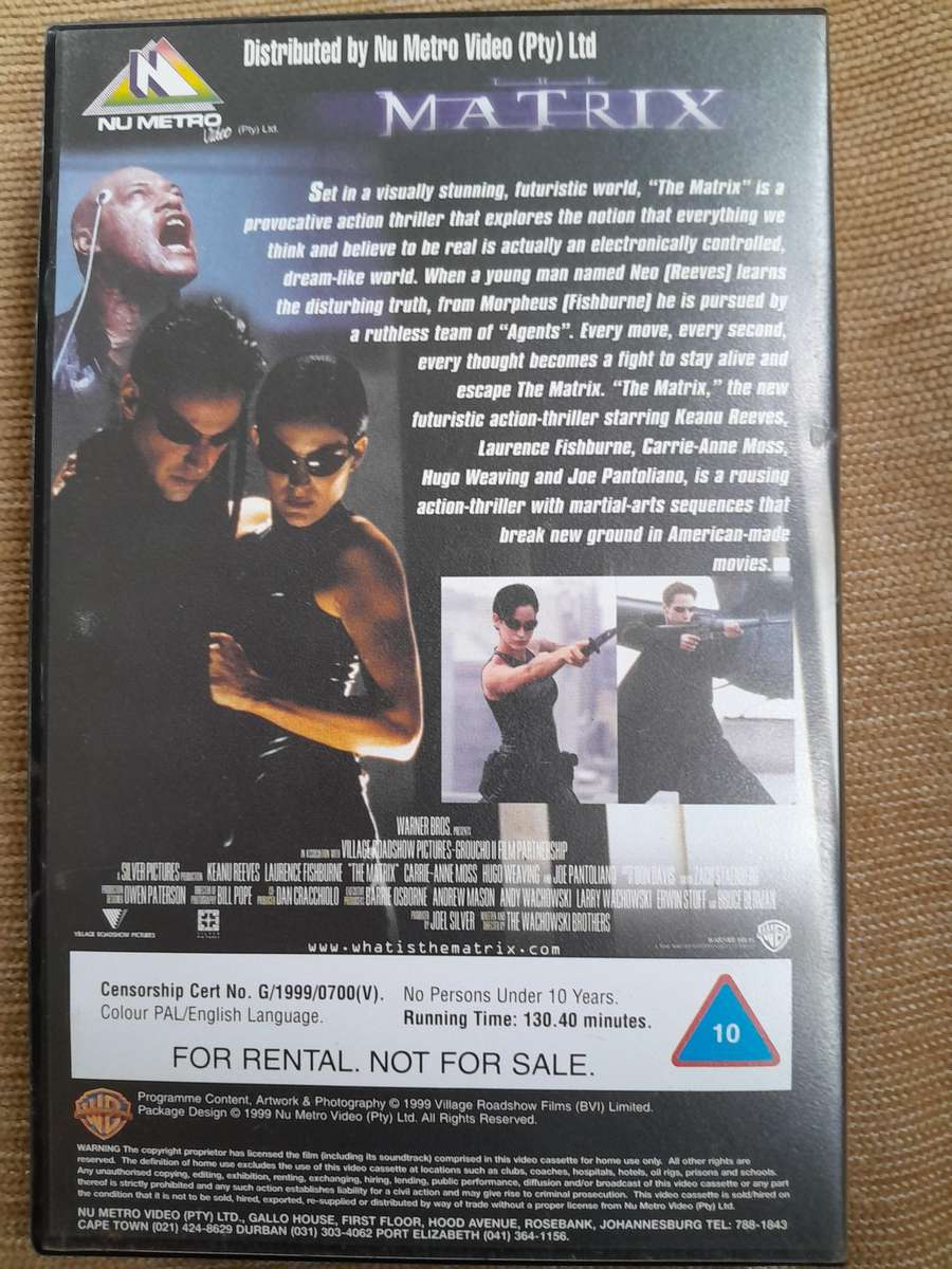 The Matrix - 1999 - VHS