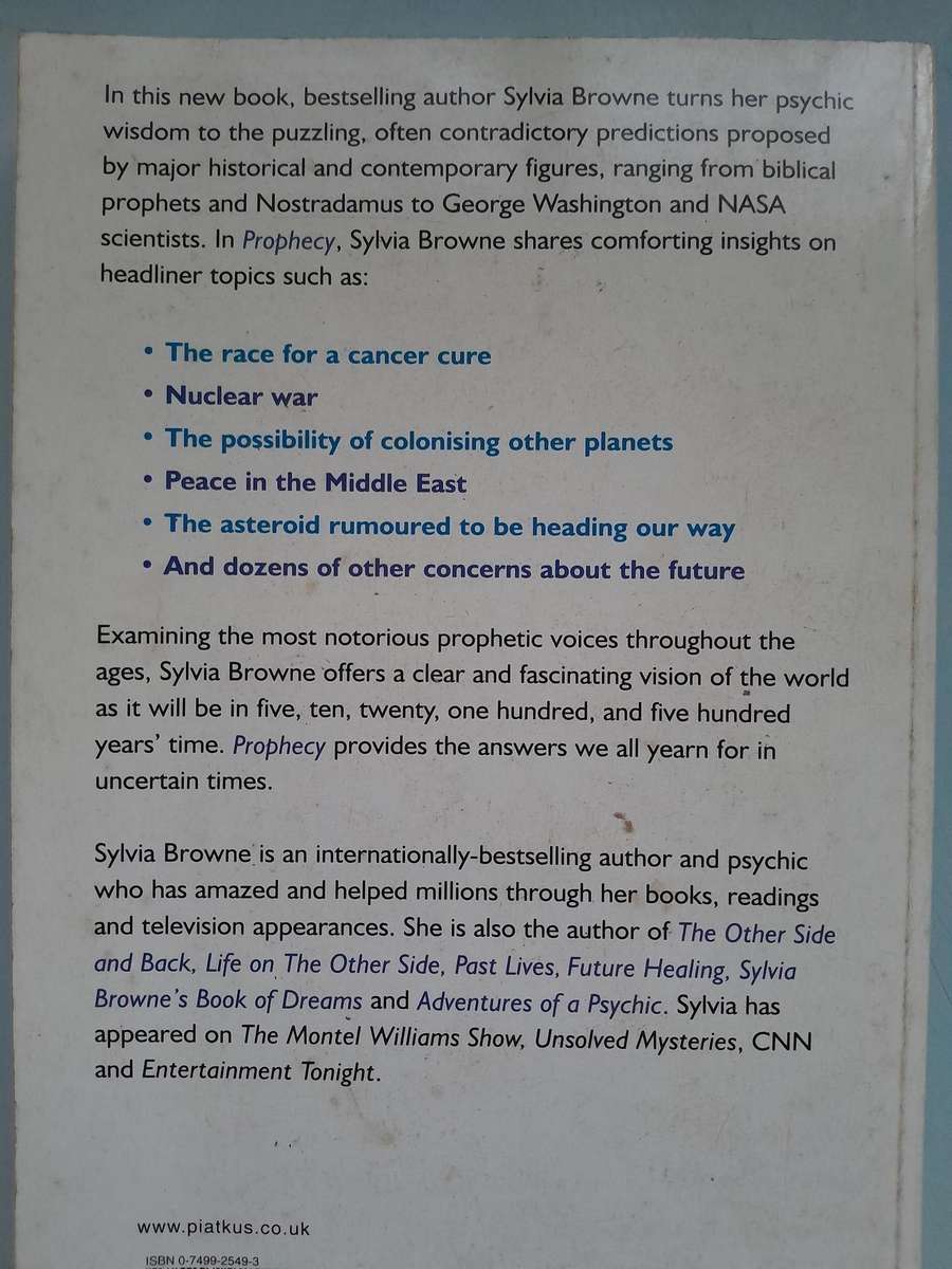 Sylvia Browne - Prophecy - 2004.