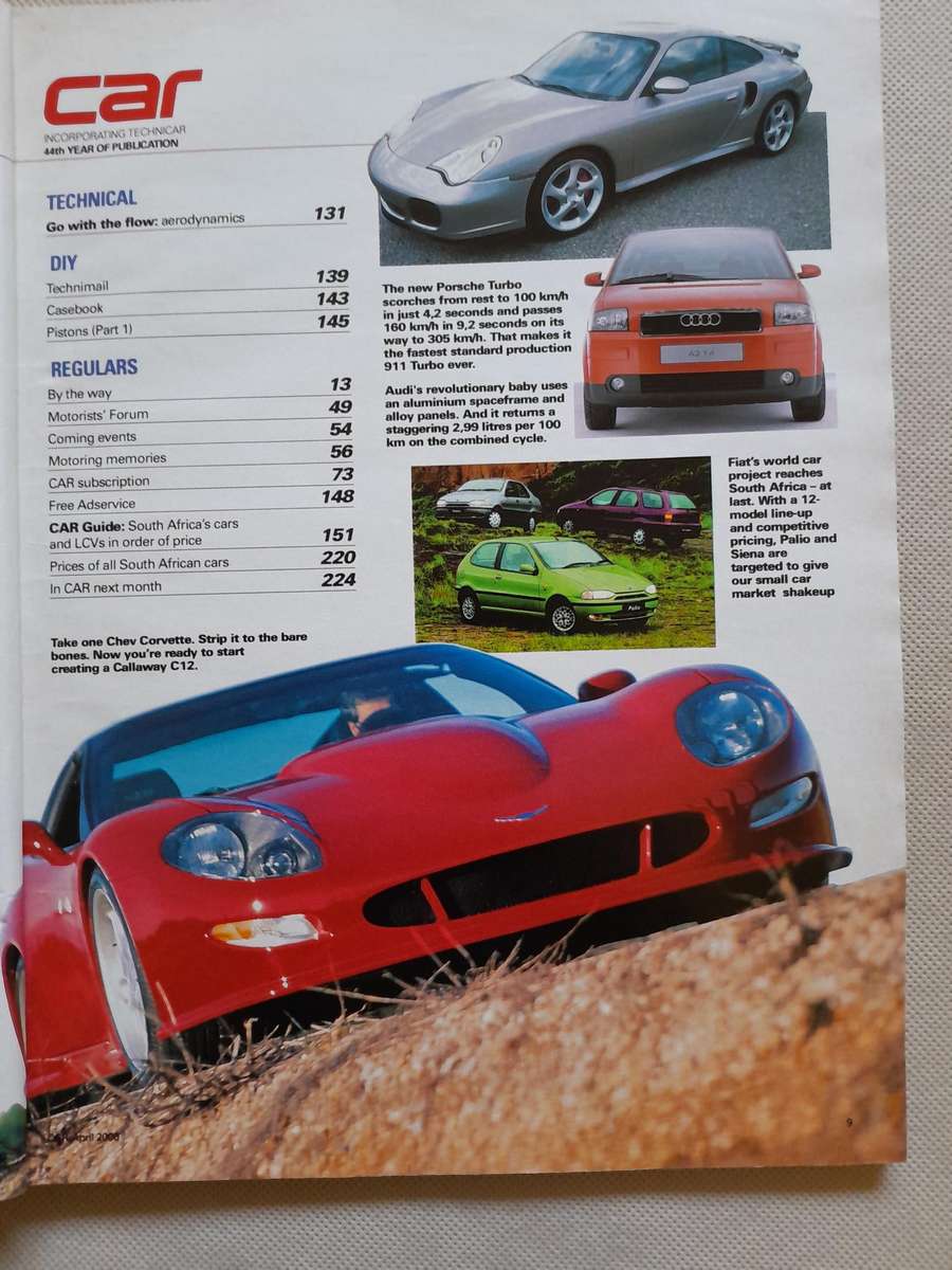 CAR MAGAZINE - April 2000.
