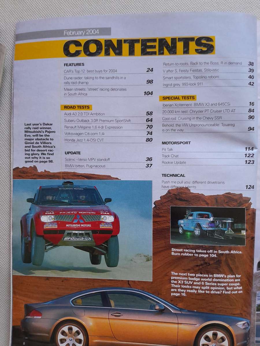 CAR MAGAZINE - February 2004.