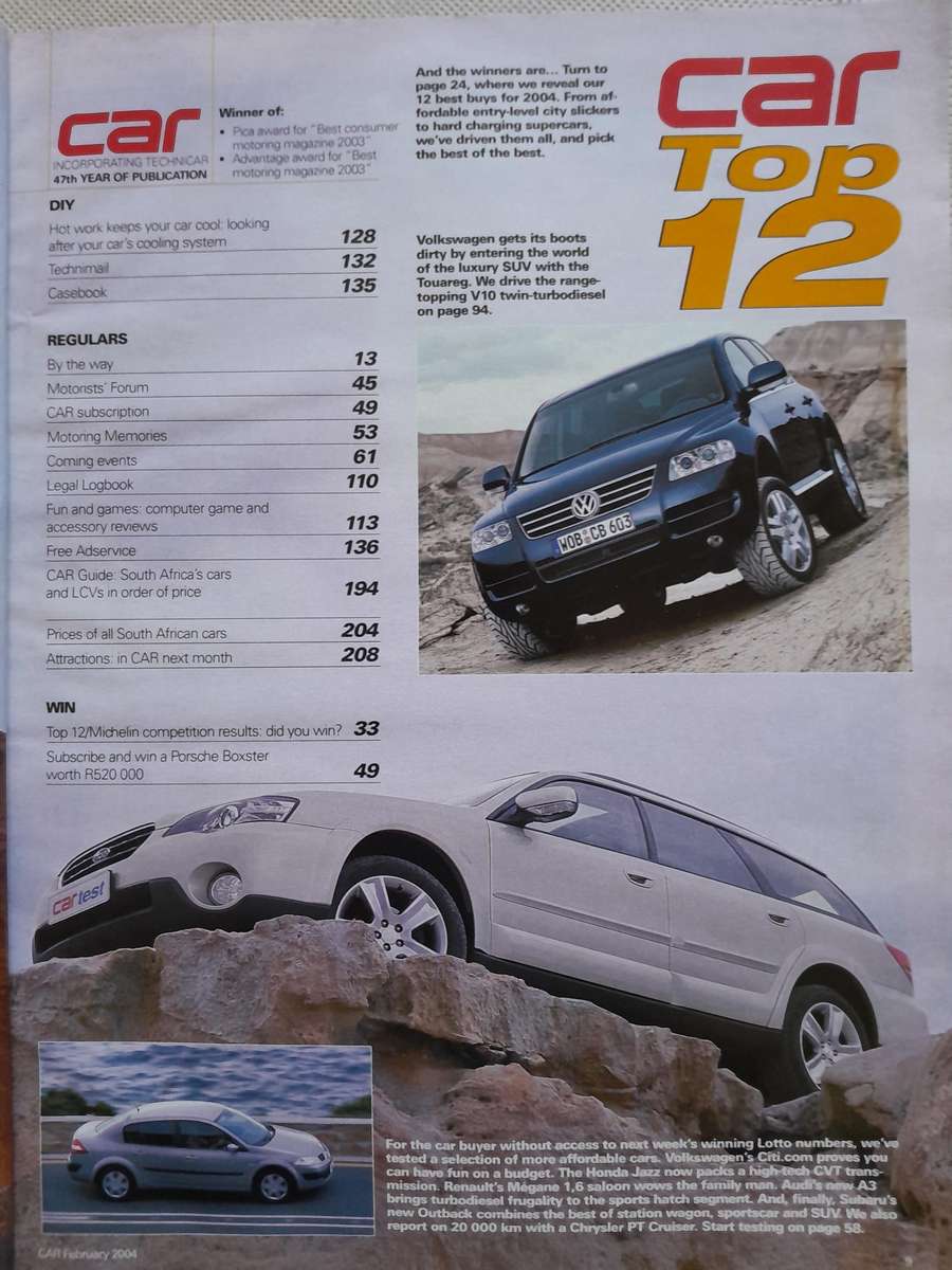 CAR MAGAZINE - February 2004.