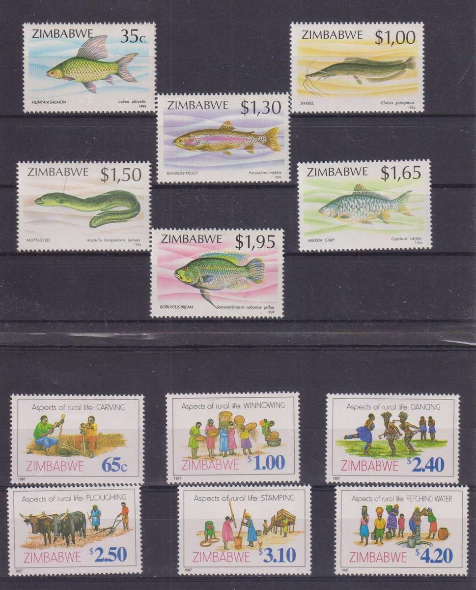 R12 SALE - COLLECTION OF ZIMBABWE STAMPS MNH