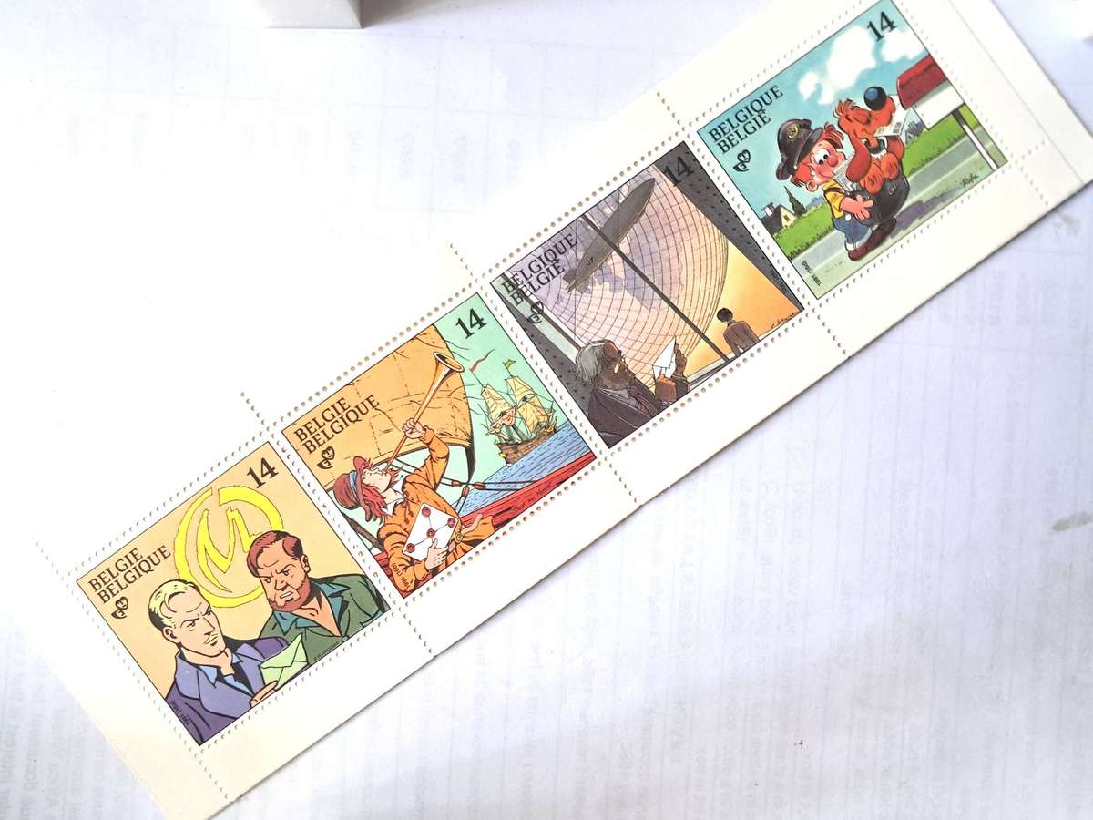 R12 SALE - BELGIUM BOOKLET - CARTOONS, AIRSHIP