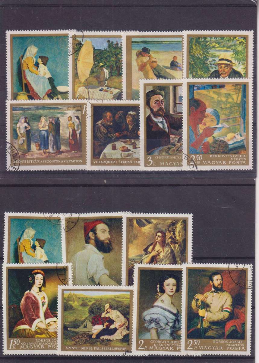 R15 SALE - COLLECTION OF THEMATIC STAMPS - ART - PAINTINGS