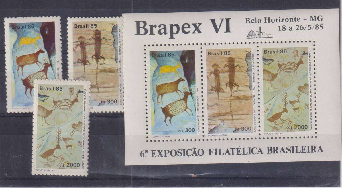 R12 SALE - THEMATIC STAMPS - ROCK ART - BRAZIL
