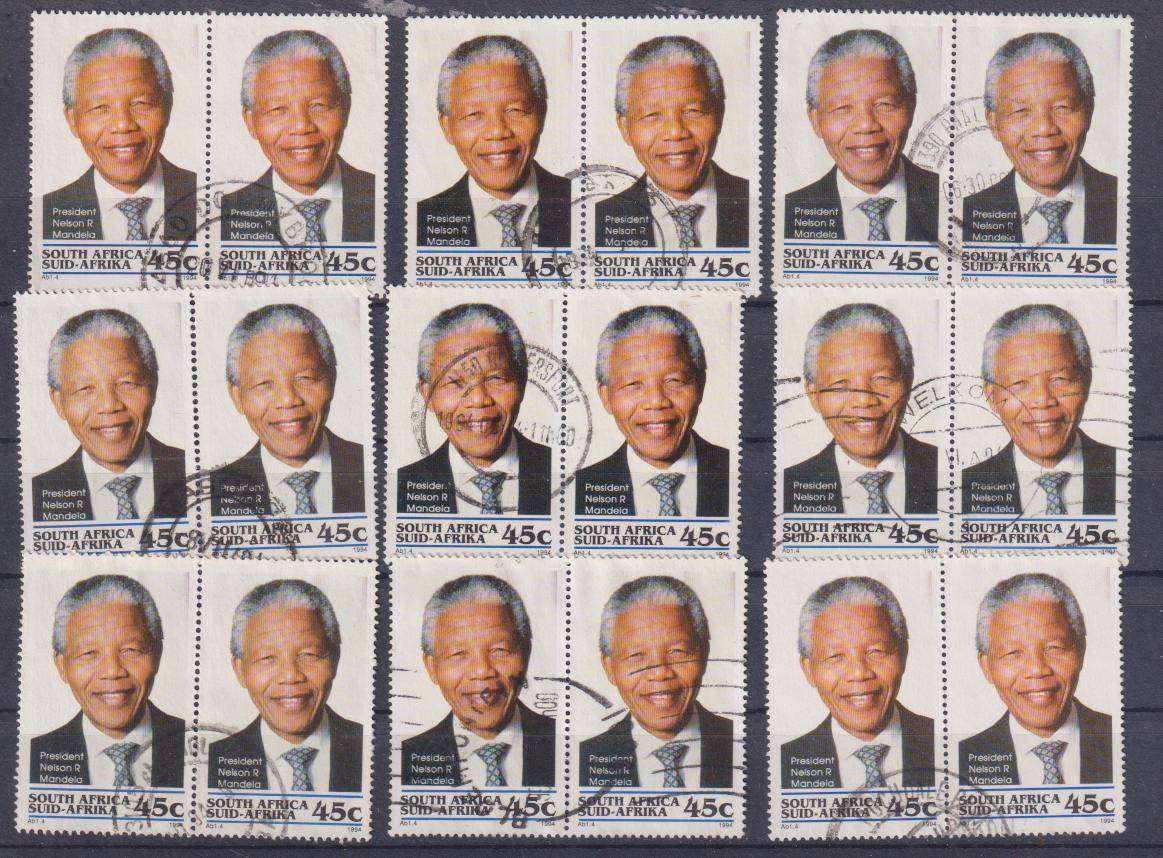 R12 SALE - Collection of South Africa MANDELA STAMPS