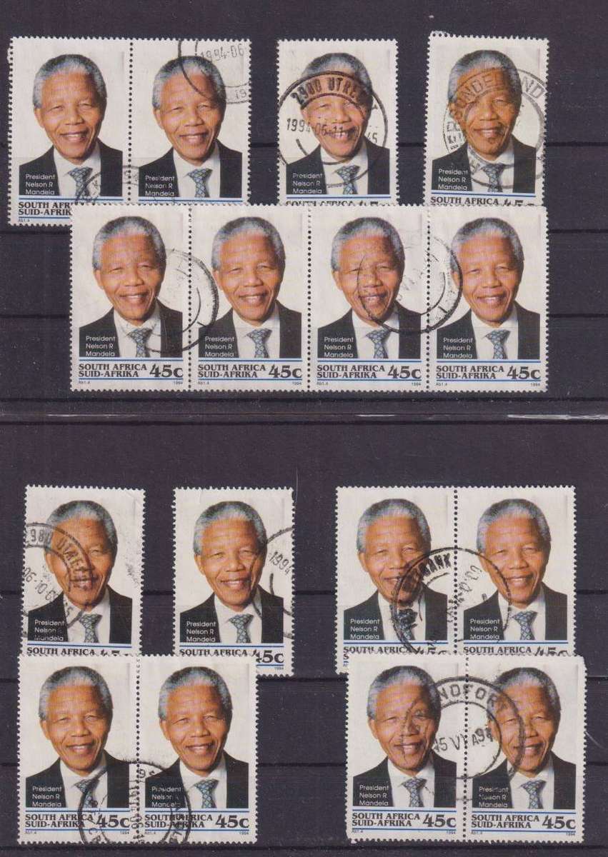 R12 SALE - Collection of South Africa MANDELA STAMPS