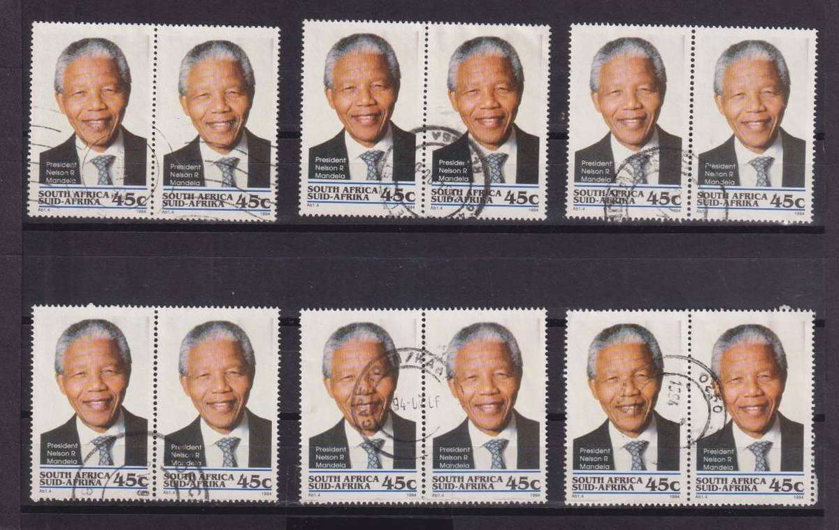 R10 SALE - Collection of South Africa MANDELA STAMPS