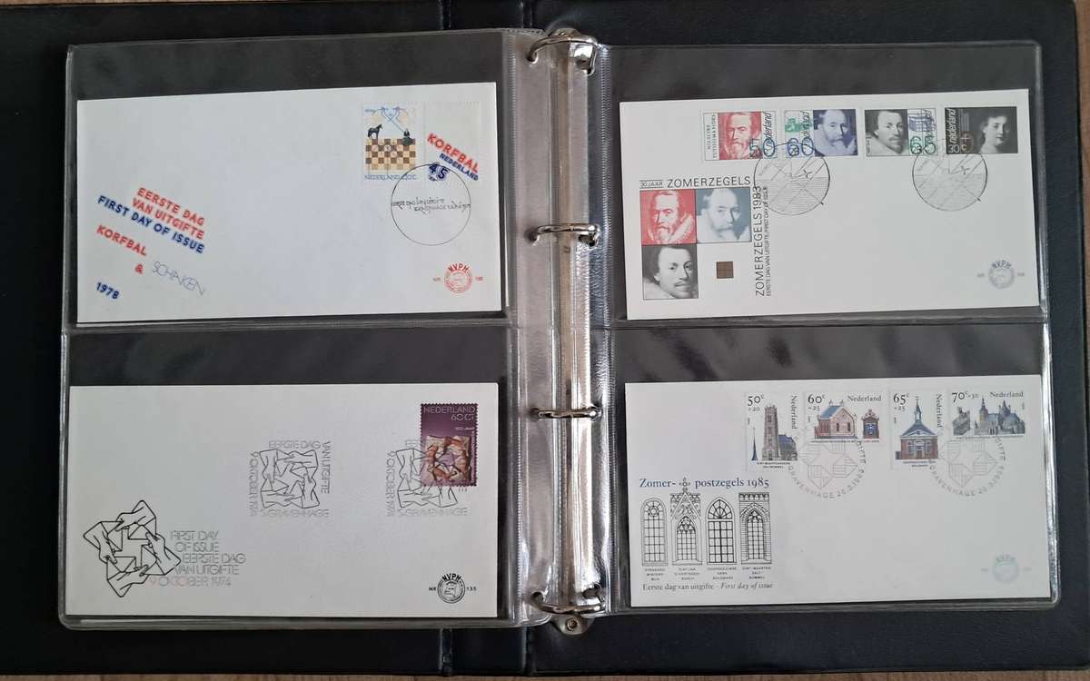 ALBUM WITH BEAUTIFUL NETHERLANDS FDC'S - SEE 13 SCANS
