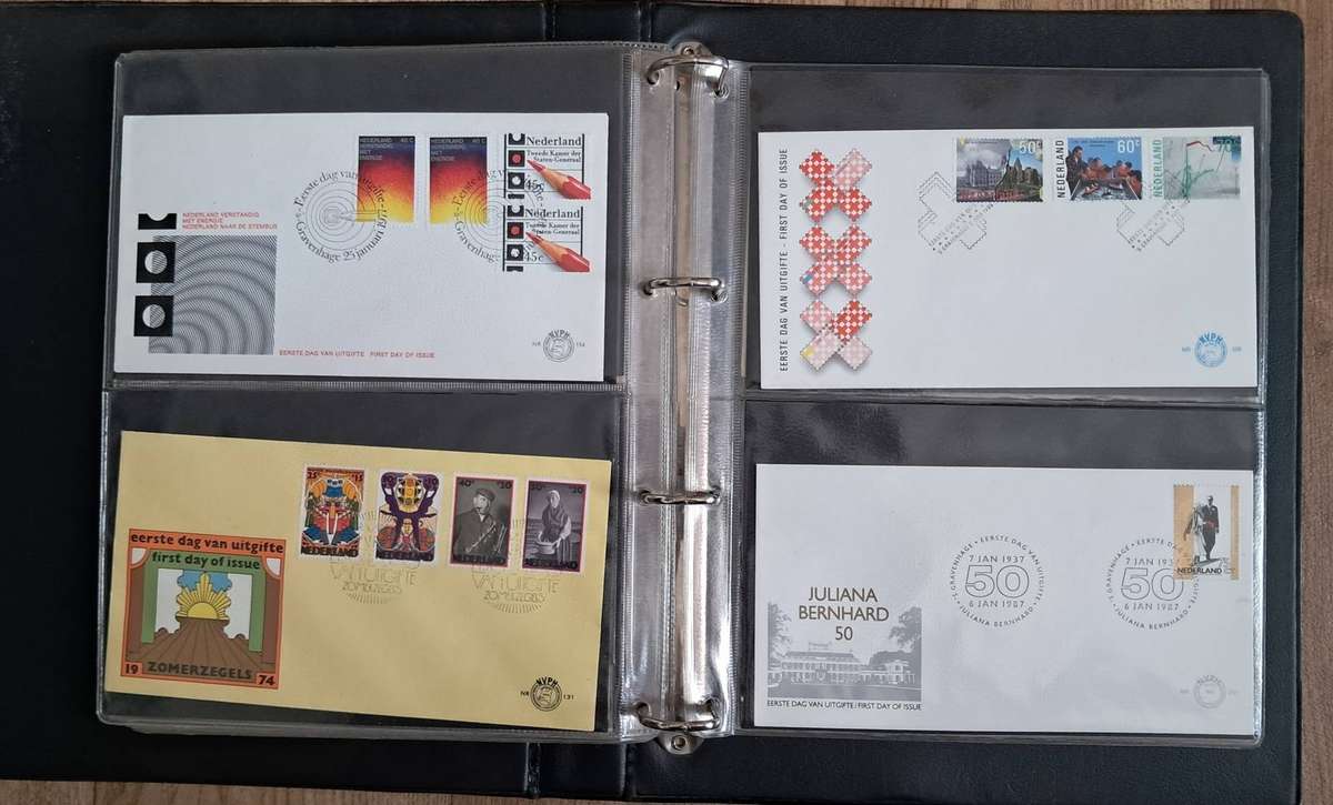 ALBUM WITH BEAUTIFUL NETHERLANDS FDC'S - SEE 13 SCANS