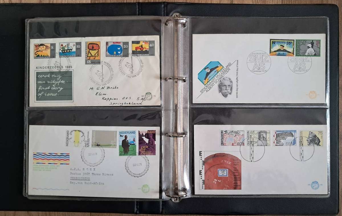 ALBUM WITH BEAUTIFUL NETHERLANDS FDC'S - SEE 13 SCANS