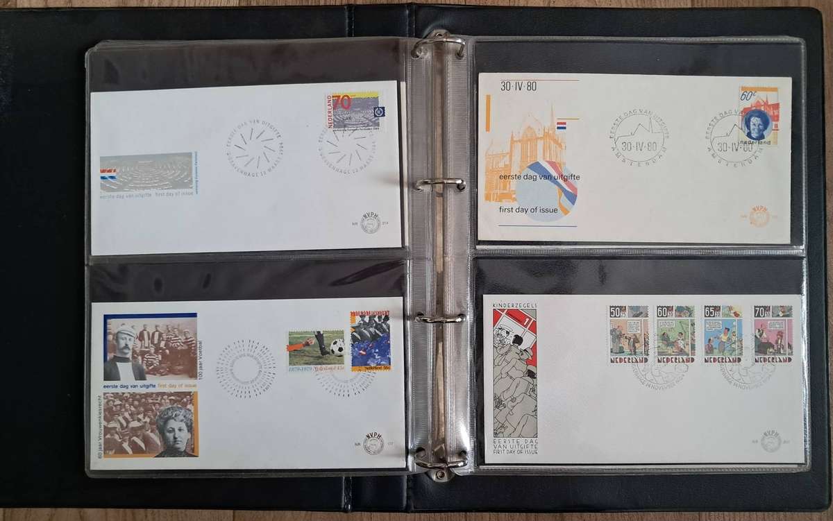ALBUM WITH BEAUTIFUL NETHERLANDS FDC'S - SEE 13 SCANS